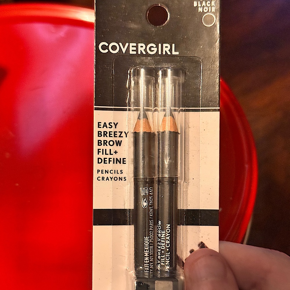 Covergirl Black Noir Brow Pencils 2pk with sharpener